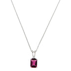 Pendentif " Carré De Rhodolite" D0,03/1 Rh1,25/1