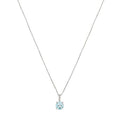 Pendentif "Blue Light" D0,01/2 Topaze 0,95/1 - Or Blanc 375/1000