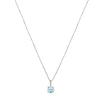 Pendentif "Blue Light" D0,01/2 Topaze 0,95/1 - Or Blanc 375/1000