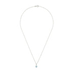 Pendentif "Blue Light" D0,01/2 Topaze 0,95/1 - Or Blanc 375/1000