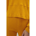 Sweat ML Col Zippe - Moutarde - Femme