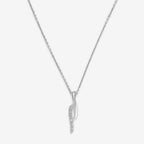 Pendentif "Life" Diamants 0,02Ct/3 - Or Blanc