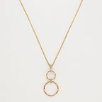Pendentif "Gold Circles" Diamants 0,02/6