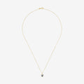 Pendentif "Heart" Diamants 0,02Ct/7 Et Saphir 0,16Ct/1