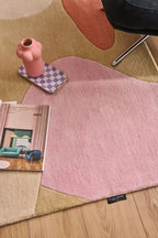Nuage sucré – Tapis en laine multicolore aux motifs géométriques Nuage sucré