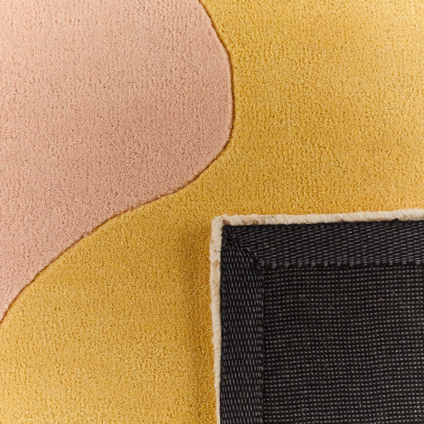 Rayon tendre – Tapis en laine multicolore doux Rayon tendre