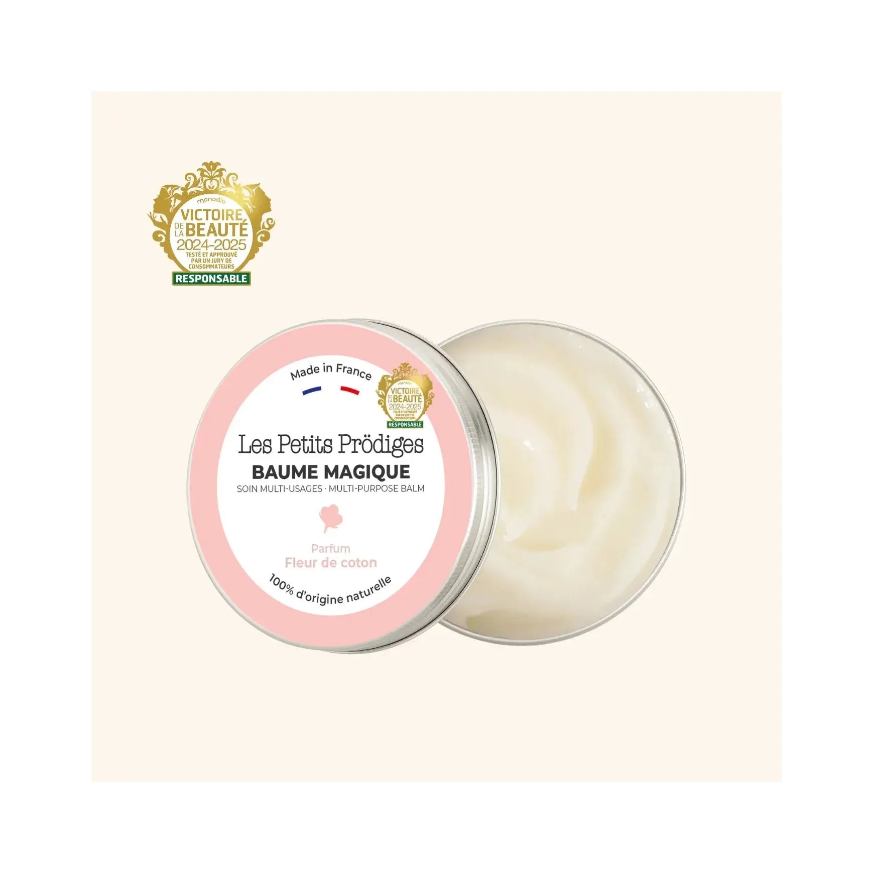 Baume magique fleur de coton multi-usages douceur visage corps