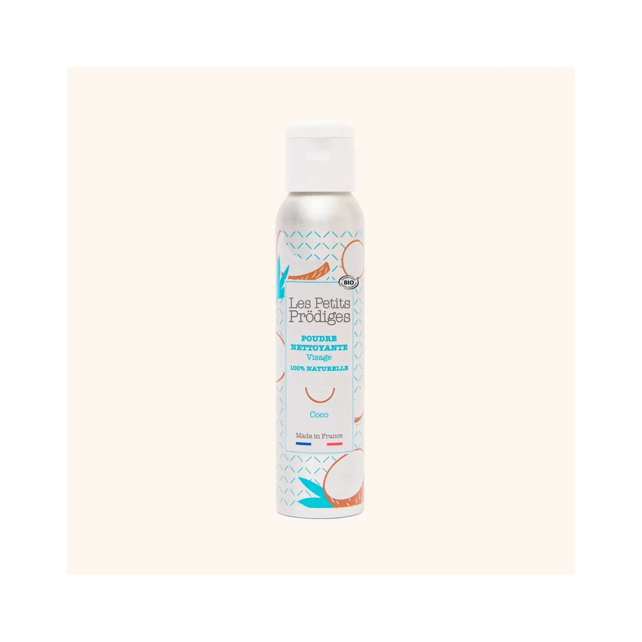 Poudre nettoyante visage coco bio mousse aérienne