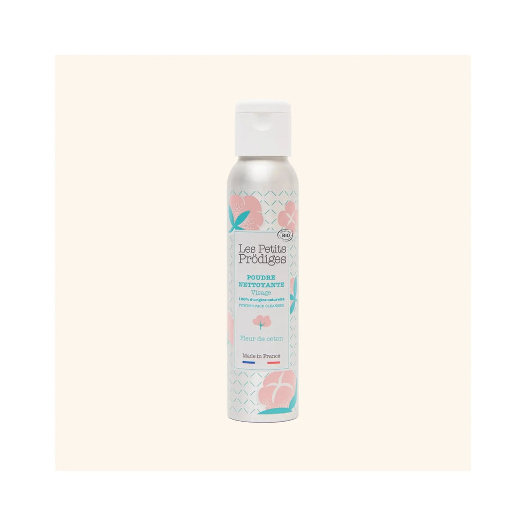 Poudre nettoyante visage fleur de coton bio mousse aérienne