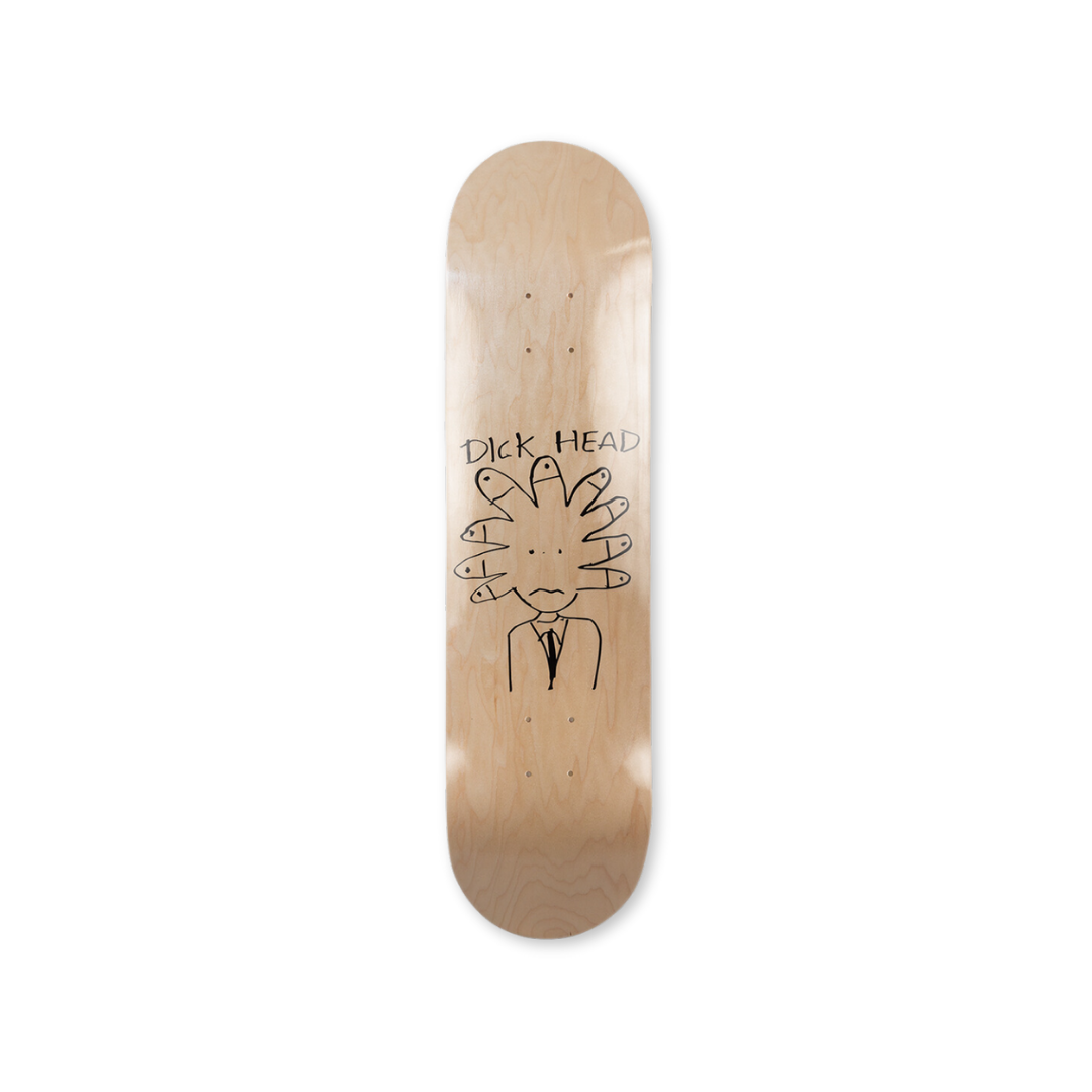 Paul McCarthy's Dick Head skateboard art by the skateroom