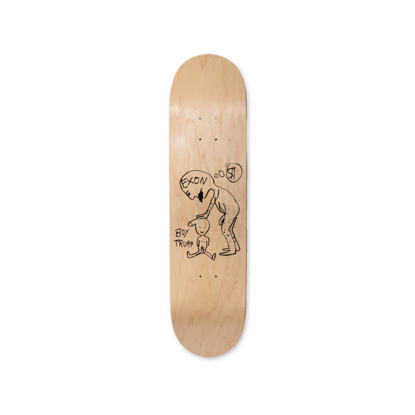 Paul McCarthy's Exon Boy skateboard art by the skateroom