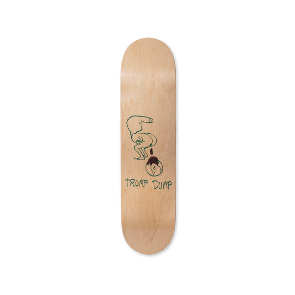 Paul McCarthy's Trump Dump skateboard art by the skateroom