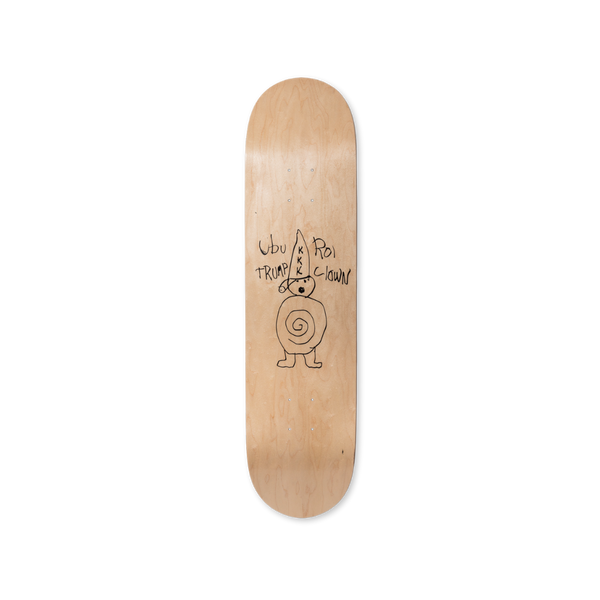 Paul McCarthy's Ubu Roi skateboard art by the skateroom