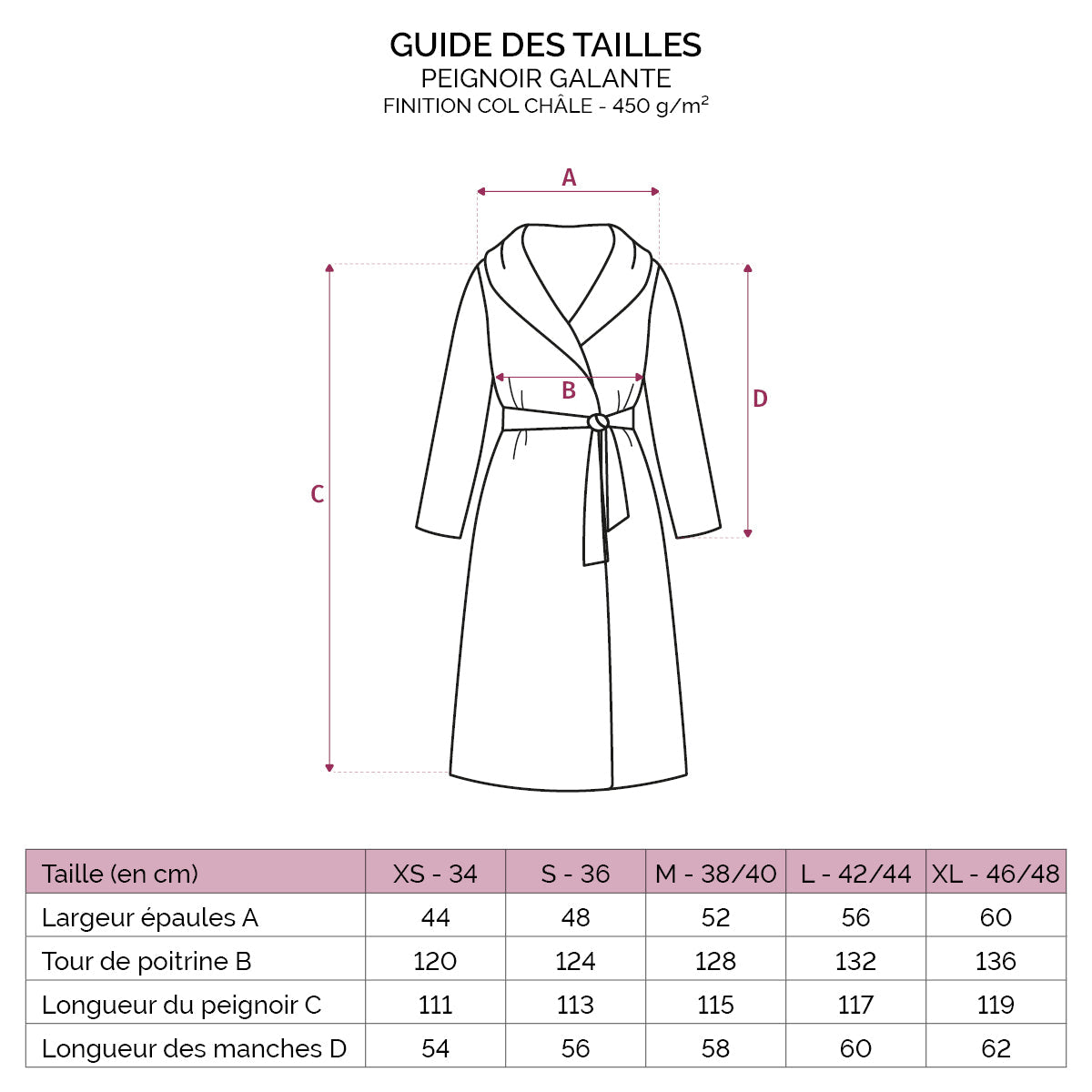Galante - Peignoir - Bleu Marine