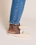 Les Chaussons Papa Cool En Laine Bouclette - Angarde X Émoi Émoi