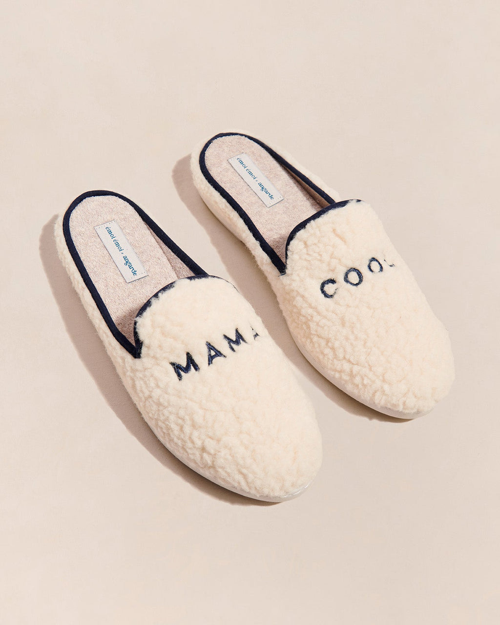 Les Chaussons Mama Cool En Laine Bouclette - Angarde X Émoi Émoi