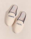 Les Chaussons Mamie Cool En Laine Bouclette - Angarde X Émoi Émoi