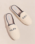 Les Chaussons Papa Cool En Laine Bouclette - Angarde X Émoi Émoi