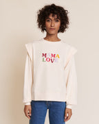 Le Sweat Club Mama Love En Coton Bio - Crème