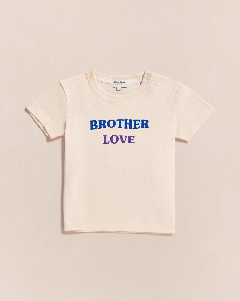 Le T-Shirt Brother Love En Coton Bio - Crème
