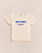 Le T-Shirt Brother Love En Coton Bio - Crème