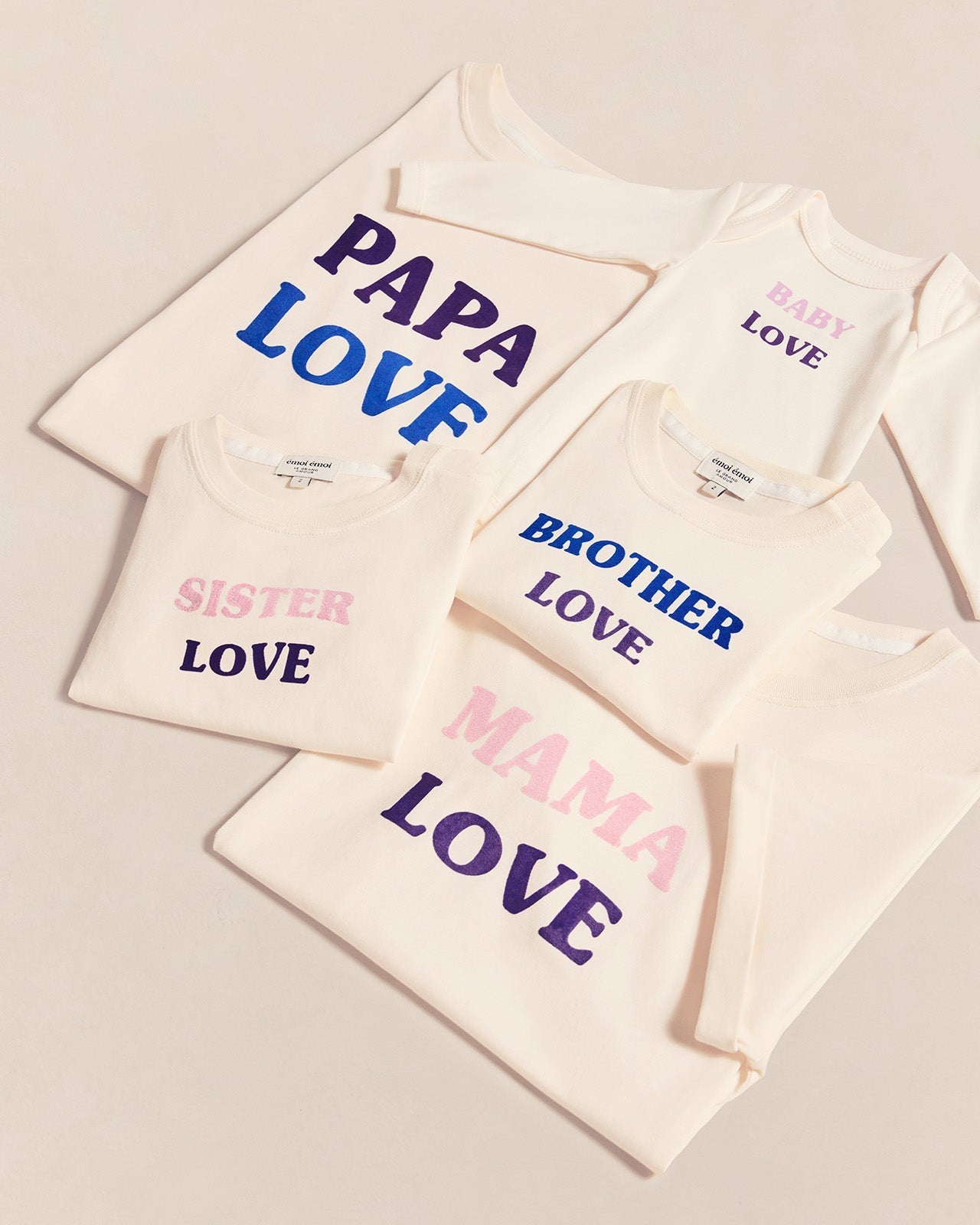 Le T-Shirt Sister Love En Coton Bio - Crème