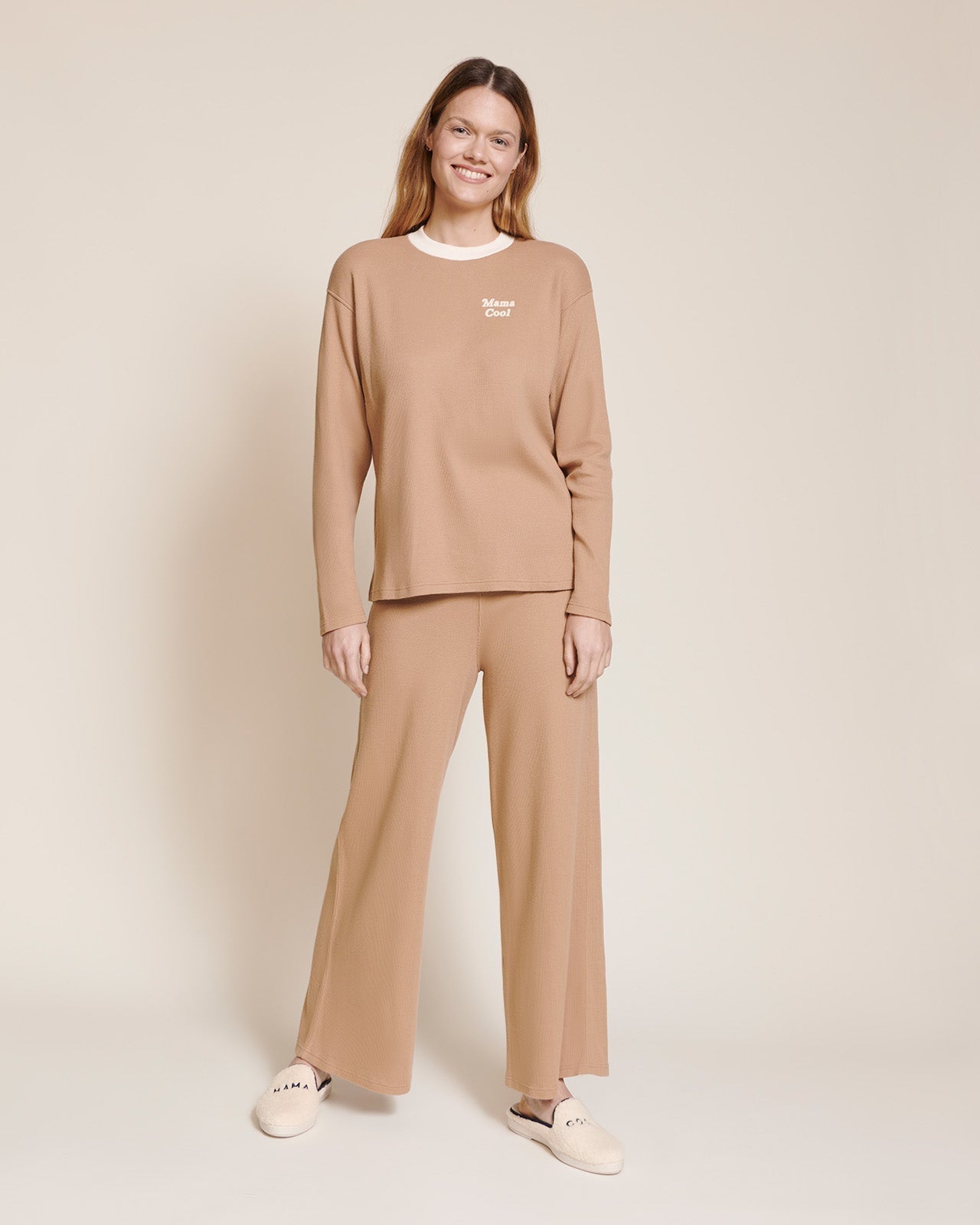 Le Bas De Pyjama Femme En Coton Bio - Praliné