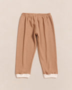 L'Ensemble De Pyjama Mini Cool En Coton Bio Nid D'Abeille - Praliné