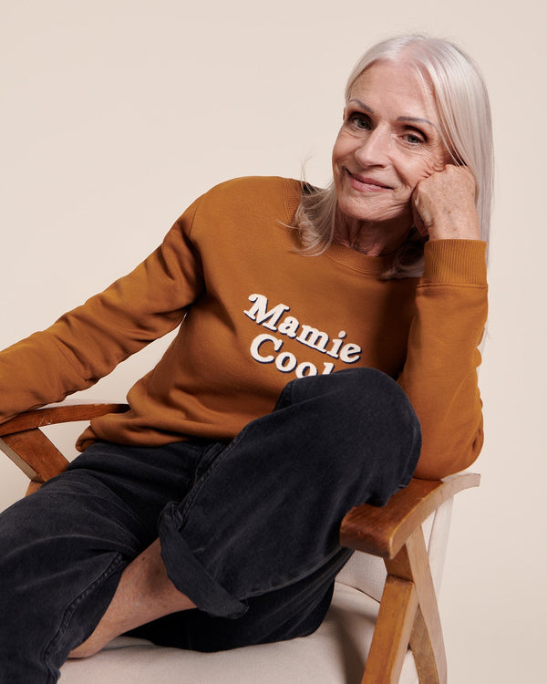 Le Sweat Mamie Cool En Coton Bio - Caramel
