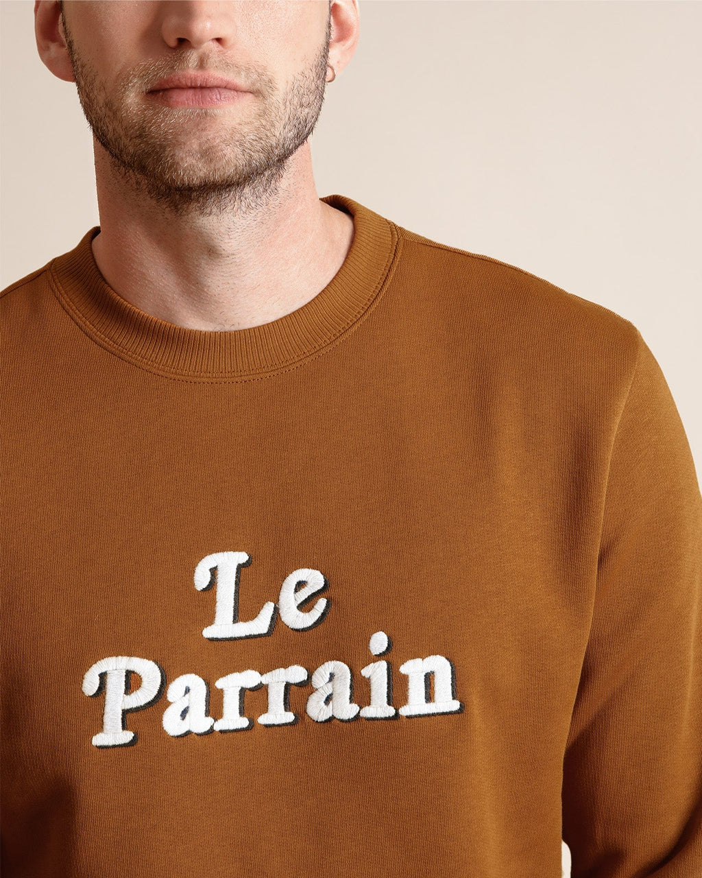 Le Sweat Le Parrain En Coton Bio - Caramel