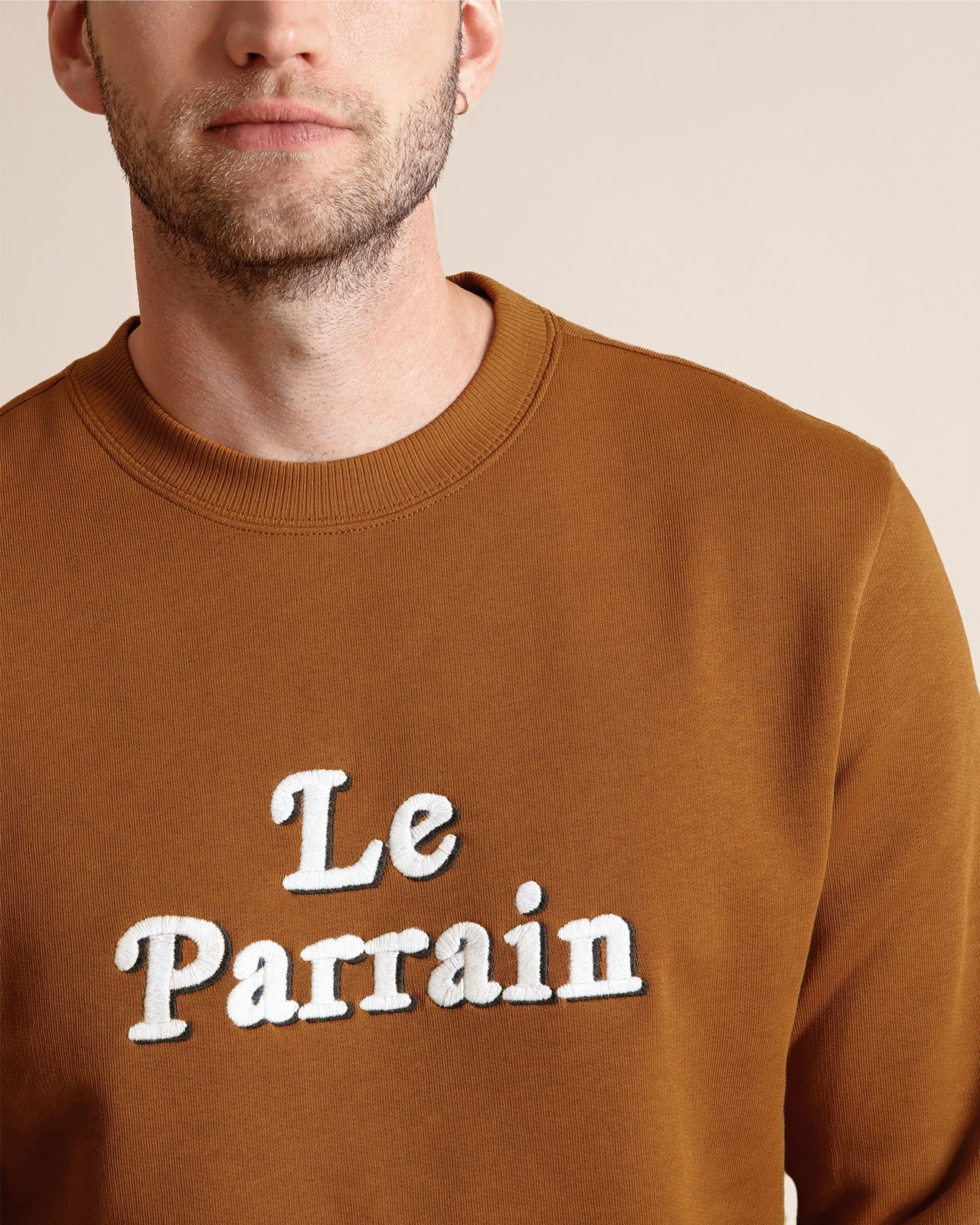 Le Sweat Le Parrain En Coton Bio - Caramel