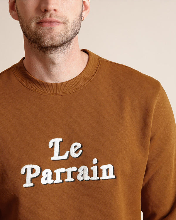 Le Sweat Le Parrain En Coton Bio - Caramel