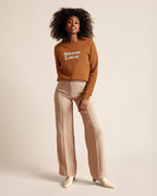 Le Sweat Maman Louve En Coton Bio - Caramel