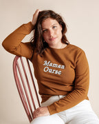 Le Sweat Maman Ourse En Coton Bio - Caramel