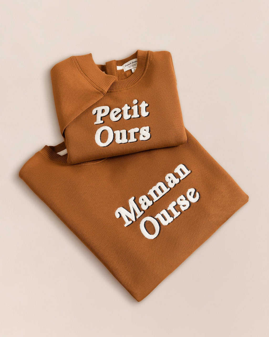 Le Sweat Maman Ourse En Coton Bio - Caramel