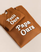 Le Sweat Papa Ours En Coton Bio - Caramel