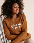 Le Sweat Maman Poule En Coton Bio - Caramel