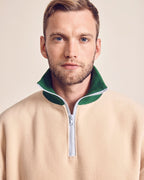 Le Sweat Stan En Polaire Recyclée Et Col Zippé - Latte