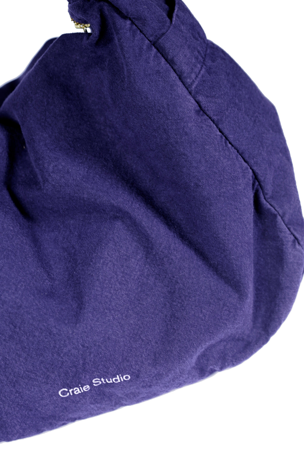 Petit Sac Hobo Coton Encre