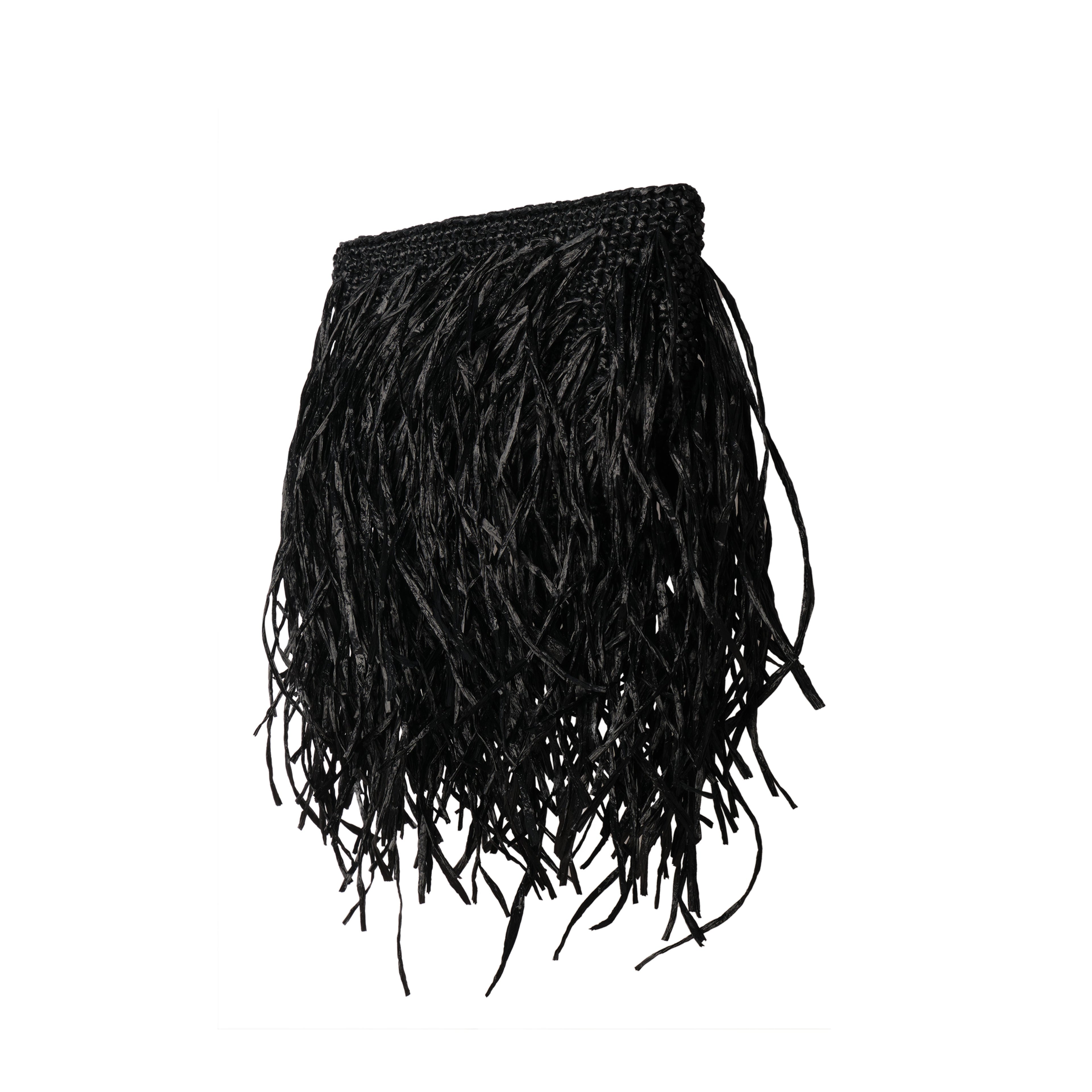 Phedora Black Clutch
