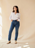 JEAN DROIT BLEU PHOEBE PETITE MENDIGOTE
