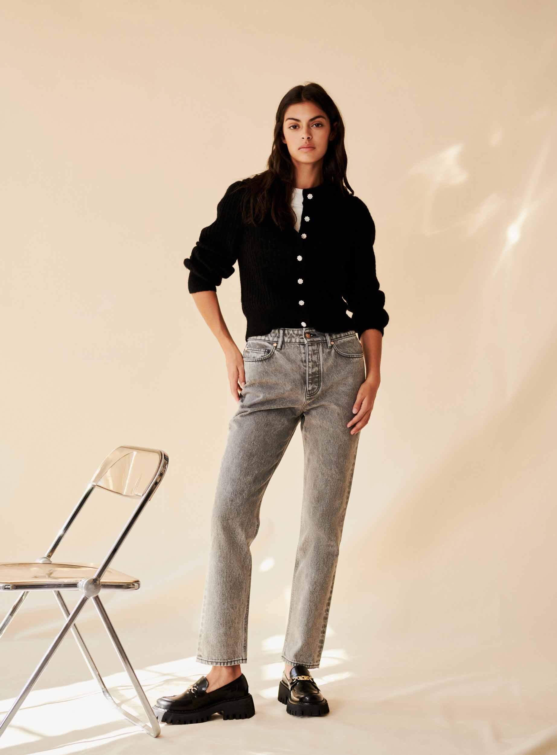 Jeans Droit Phoebe - Gris