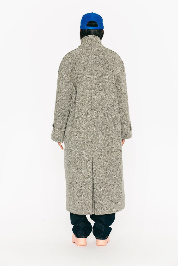 Margaux Lonnberg - Manteau Randal - Tweed Light Greeen