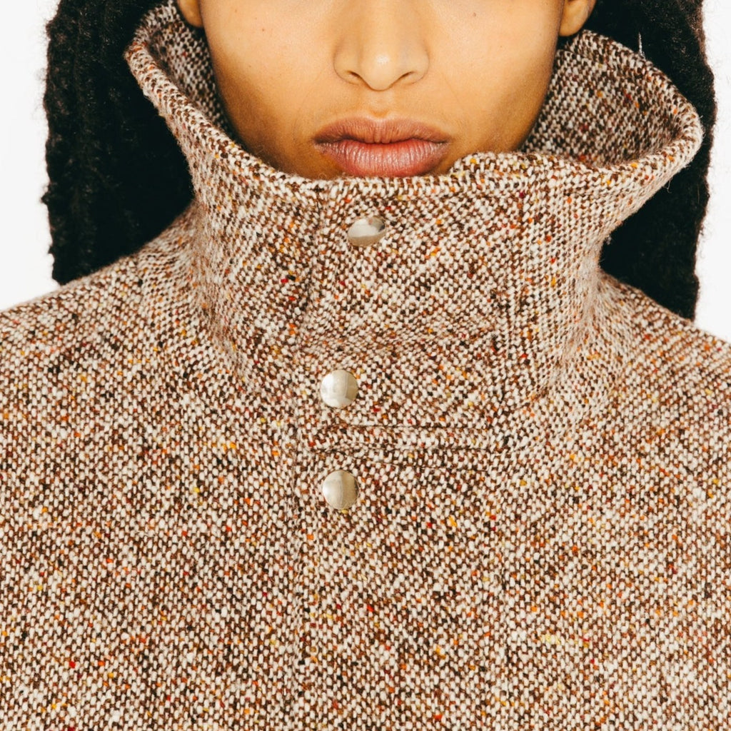 Margaux Lonnberg - Manteau Logan - Tweed Caramel