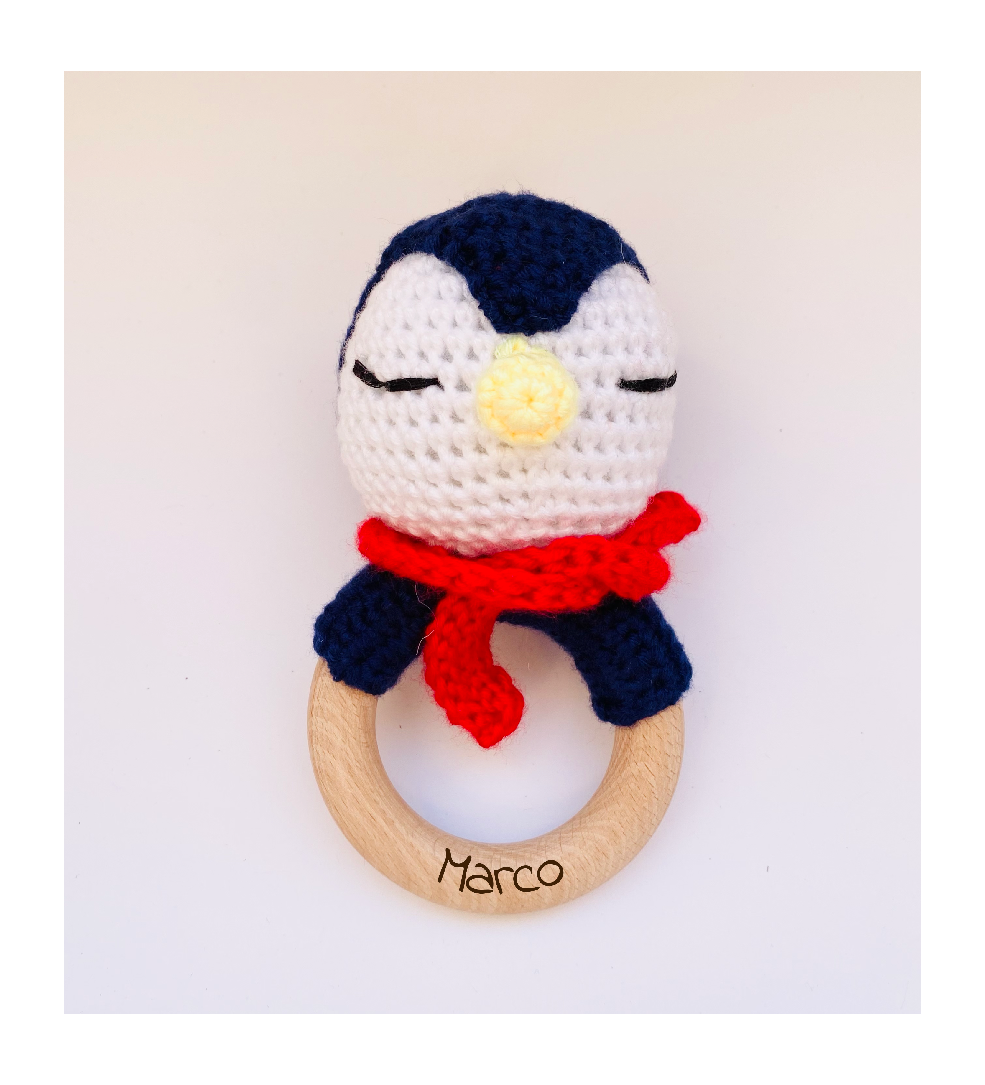 Hochet En Crochet Pour Bébé Personnalisé