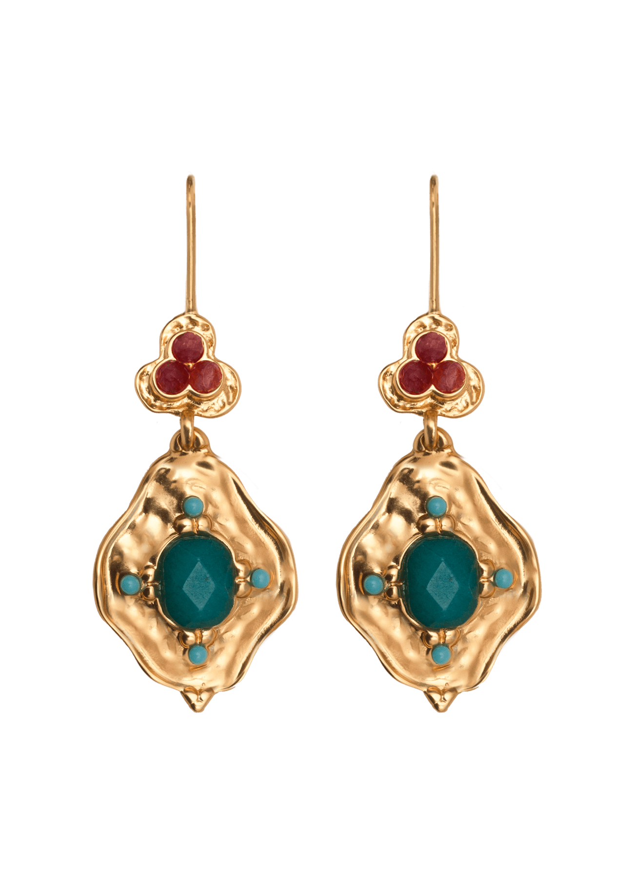 Boucles D'Oreilles Pitiusa Verde