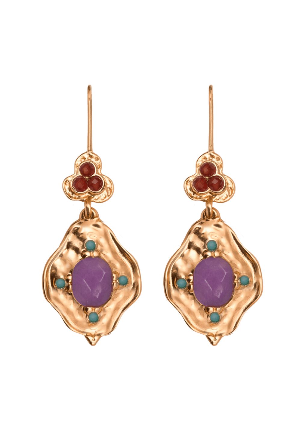 Boucles D'Oreilles Pitiusa Lila