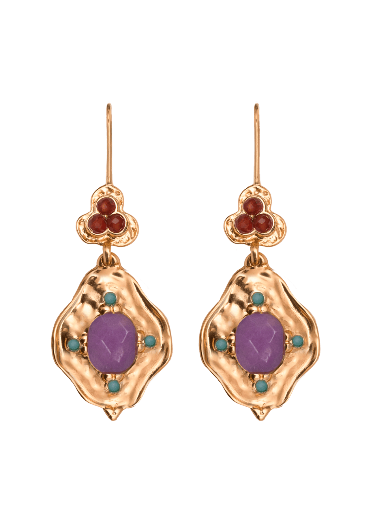 Boucles D'Oreilles Pitiusa Lila
