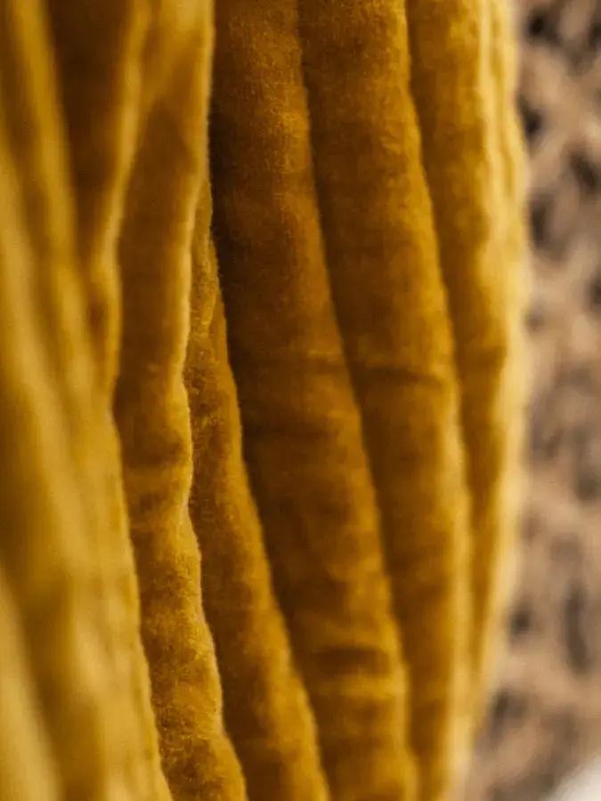 Plaid velours - Ocre - 110x160cm - kirane