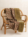 Plaid velours - Sauge - 110x160cm - kirane